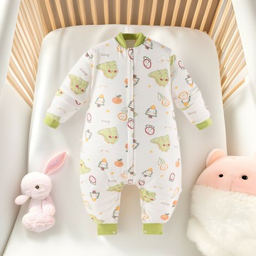 嬰兒睡袋春秋冬款恒溫四季通用兒童純棉防踢被分腿寶寶睡袋鑫弘-萌寶童裝可開發票