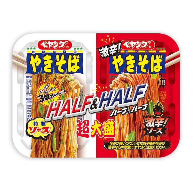 まるか食品 ペヤング 超大盛やきそば ハーフ＆ハーフ激辛 235g