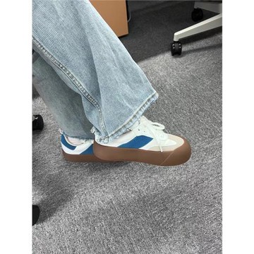白敬亭同款蓬蓬鞋男女中性休閑德訓鞋厚底面包小白鞋情侶板鞋子女