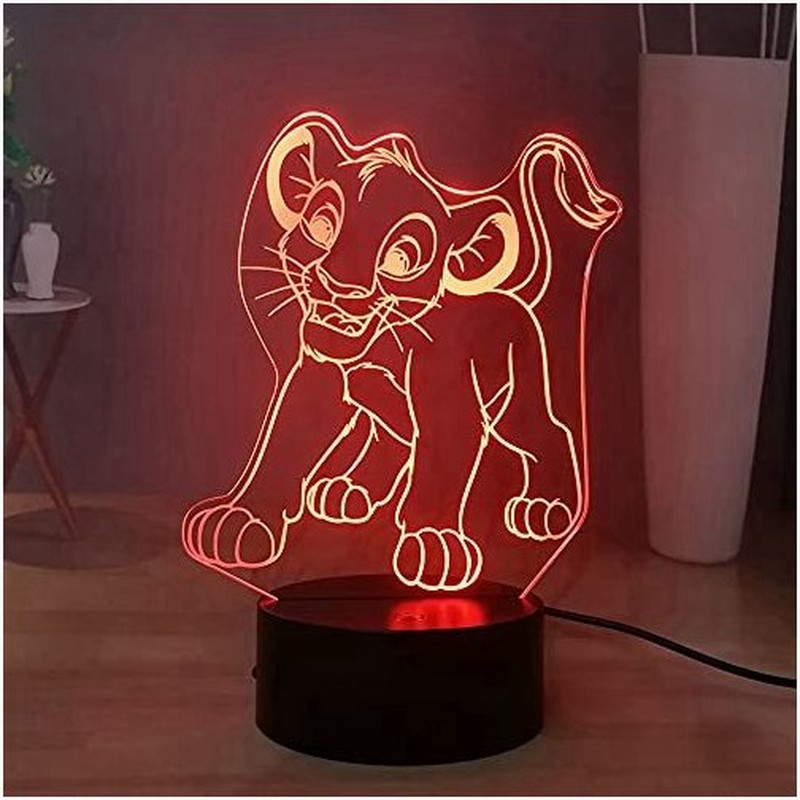 Laysinly ライオンキング Ledナイトライト シンバタッチ リモートベッドルームナイトランプ 赤ちゃん 子供 ティーン 誕生日 ホリデー照明 通販 Lineポイント最大0 5 Get Lineショッピング