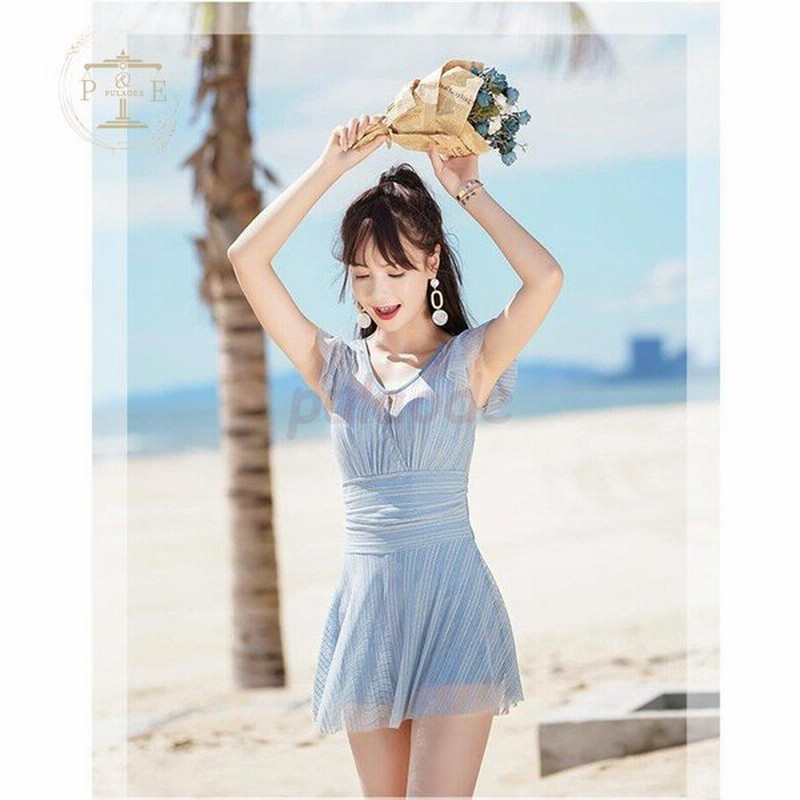 水着レディース 体型カバー 水着 ワンピース型 サロペット 背中出し 水着 韓国風 40代 大きいサイズ 可愛い スイムウェア 温泉 ママ水着 通販 Lineポイント最大0 5 Get Lineショッピング