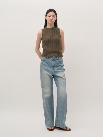 Cello Knit Vest [Mocha]