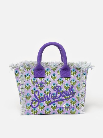 MC2 Saint Barth Flower Cotton Canvas Colette Handbag