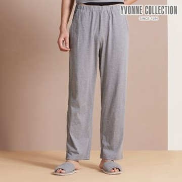 YVONNE 男裝｜純棉素面長褲-岩石灰 (M/L)