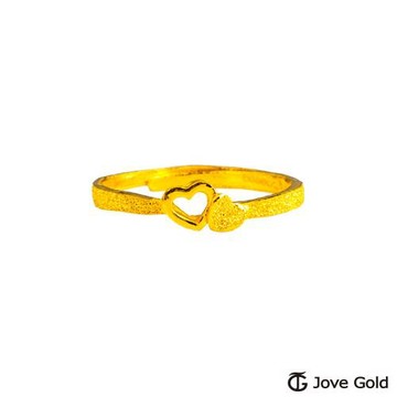 JoveGold漾金飾 迷戀黃金戒指