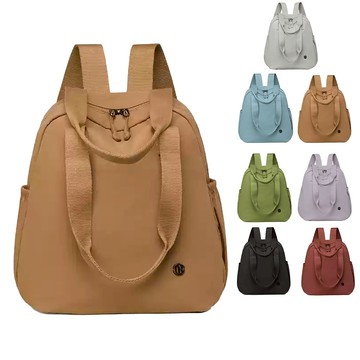 SPRING-學院風通勤2way後背包 大學生上課通勤2用肩背包 旅行後背包-多色