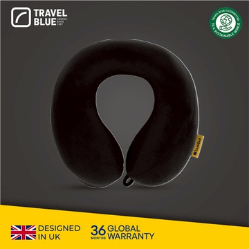 【 Travel Blue 藍旅 】 Tranquillity 記憶棉 寧靜頸枕 黑色 TB212-BK
