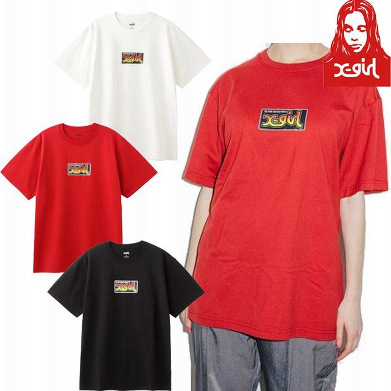 Sale セール エックスガール X Girl Sticker S S Tee ステッカー 半袖 Tシャツ ボックスロゴ ビックシルエット オーバーt ブランド レディース 通販 Lineポイント最大0 5 Get Lineショッピング