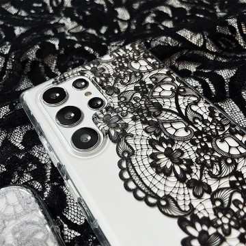 遐想(黑) 戀法蕾絲系列 防摔手機殼 CSBO14