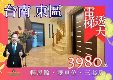 專售｜文化中心｜崇學商圈｜臨路電梯別墅｜屋齡新｜台南市東區崇學路