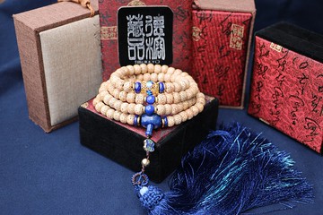 星月菩提子10x8mm桶珠108顆 青金石 菩提子串珠設計 客製化佛珠