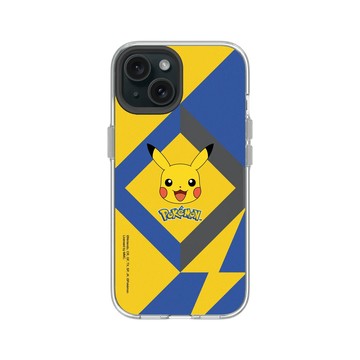 iPhone 15 Clear 透明 - 寶可夢 Pokemon - 幾何閃電-皮卡丘
