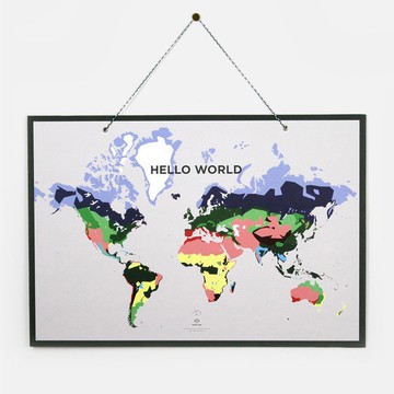 | PAPIER TIGRE | WORLD MAP 環保再生紙板地圖
