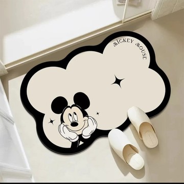 可愛地墊🎀 米奇浴室地墊硅藻吸水衛生間門口家用廁所耐臟腳墊 吸水地墊 浴室地墊 米奇地墊 廁所地墊 地毯地墊 矽藻土地墊