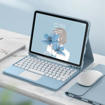 適用iPad10保護套Pro11藍牙鍵盤皮套iPad11 A16妙觸控8/9代Air5 4