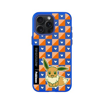 iPhone 15 Pro Max Clear 激光藍 - 寶可夢 Pokemon - 多彩系列-伊布格紋