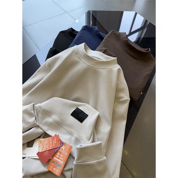 親膚5A抗菌蓄熱面料…高品質小高領男士微寬松德絨打底衫保暖內衣