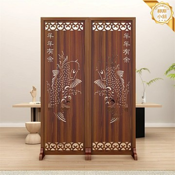 【可摺疊移動】屏風隔斷 客廳隔斷 臥室隔斷 辦公室隔斷 摺疊屏風 移動隔斷 簡約現代中式 實木布藝 家用遮擋 自由組合