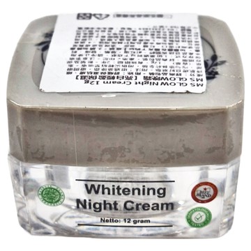 MS GLOW 晚霜 12g - 夜間修護、提亮膚色、保濕滋潤  1罐