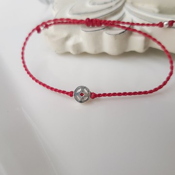 纖細925純銀幸運手繩(財富)