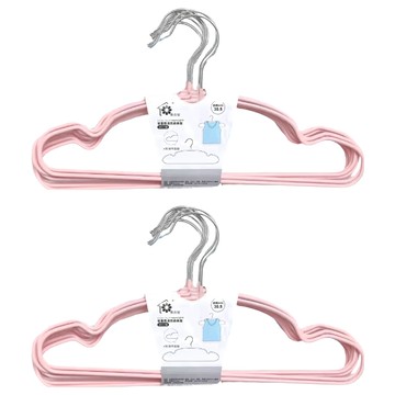 樂活屋 兒童防滑凹肩衣架 10入/組 肩寬30.5cm  顏色隨機  2組