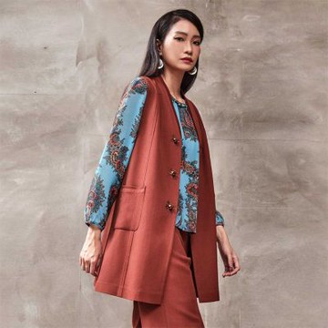 【LONDEE龍笛】羊毛長背心