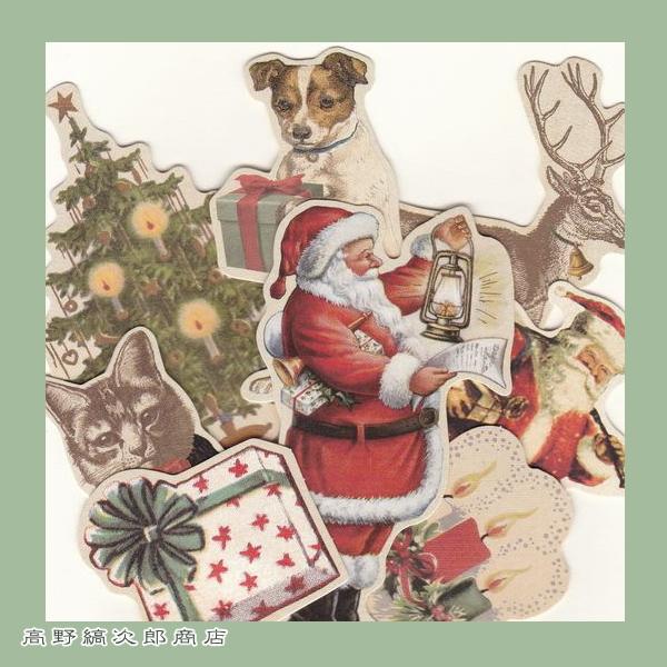 クリスマスメッセージギフトカード  サンタ　猫 1枚A