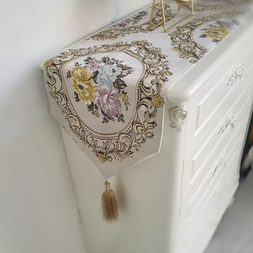 桌布 高檔奢華桌旗歐式刺繡新中式餐桌布茶幾長條布電視柜鞋柜廠家直銷