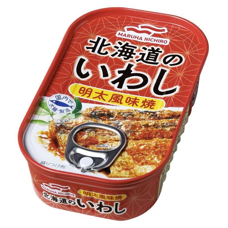 マルハニチロ 北海道のいわし 明太風味焼 85g×5缶