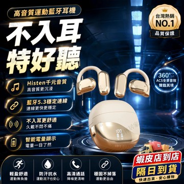 隔日達🚀德國柏林之聲藍芽耳機 掛耳式不入耳藍芽耳機 ows開放式降噪無線耳機 重低音長續航耳掛式 運動健身防水藍芽耳機
