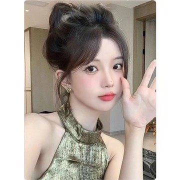 【米蘭精品】現貨+預購 假瀏海全真髮假髮補髮片-胎毛瀏海隱形女假髮2色74ka14