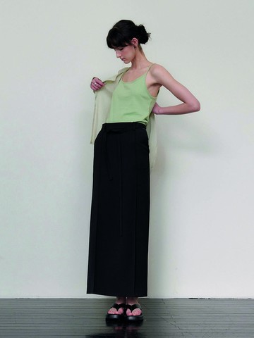 Sleeveless Tank [White/Green]