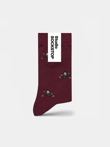 The Wizard of Oz Scarecrow Socks & Tights [Burgundy]