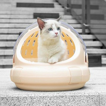 貓窩太空艙貓砂盆貓咪用品寵物手提貓包網紅外出貓狗籠子航空箱小型狗狗便攜籠子 小山好物