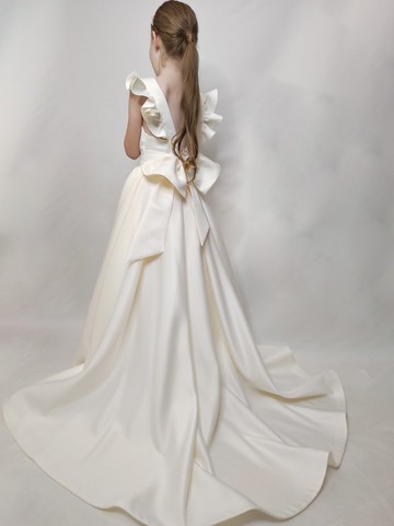 適合女孩參加婚禮 生日的時尚花朵禮服