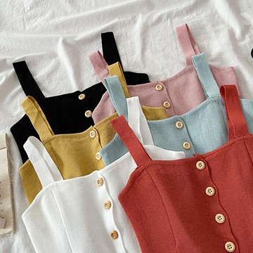 內搭短款小吊帶打底針織背心女春秋設計感外穿修身韓版無袖上衣夏