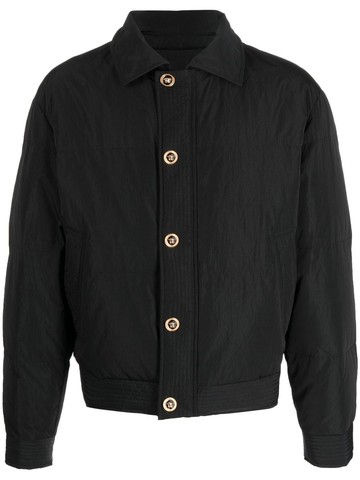 Versace - Medusa bomber jacket - men - Viscose/Polyester/Polyamide/Cotton/Feather Down - 52 - Black