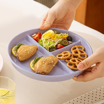 Homely Zakka 北歐高顏值陶瓷分隔餐盤/211餐盤_3色任選 - 奶黃色