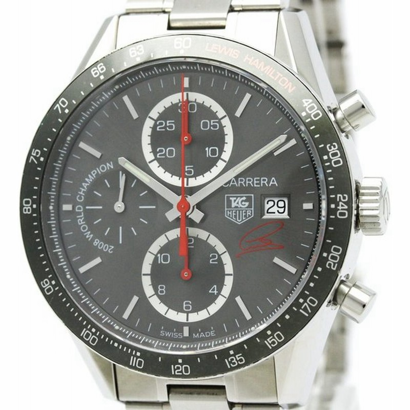 タグホイヤー カレラ ルイス ハミルトン 限定 ステンレススチール 自動巻き メンズ 時計 Cv1m 通販 Lineポイント最大0 5 Get Lineショッピング