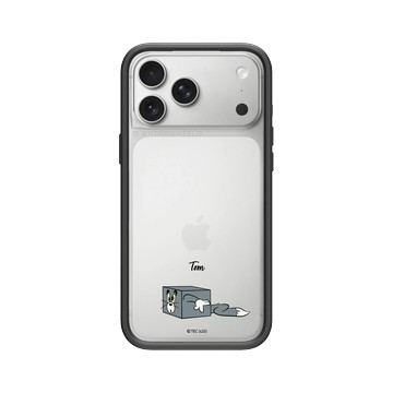 iPhone 17 Pro Max Mod NX -邊框背蓋組合 (相機按鈕) 黑 - 湯姆貓與傑利鼠 Tom and Jerry - 貼紙系列 - 方塊湯姆貓