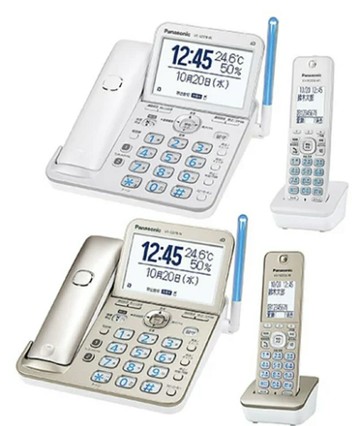 (免運)日本 Panasonic 國際牌 VE-GD78DL 室內電話 無線 家用電話 子母機 大螢幕 溫濕度計 日本代購