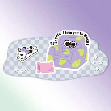 卡愛沙發狗狗插畫 電競游戲辦公大滑鼠墊