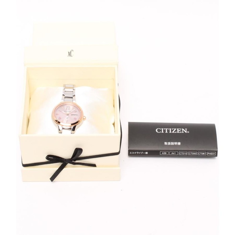 美品 シチズン 腕時計 XC クロスシー E001-T020348 ソーラー CITIZEN