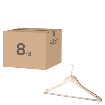 HANSSEM 日常木製衣架  8個  木色