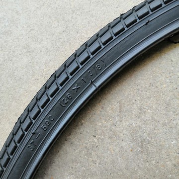 【台灣爆款】26X13/8外胎内胎老式自行车窄边轮胎37—590【暢銷】