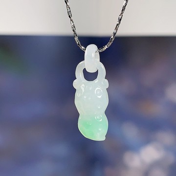 【好事花生】飄綠翡翠好事花生 | 天然緬甸A貨翡翠 | 送禮