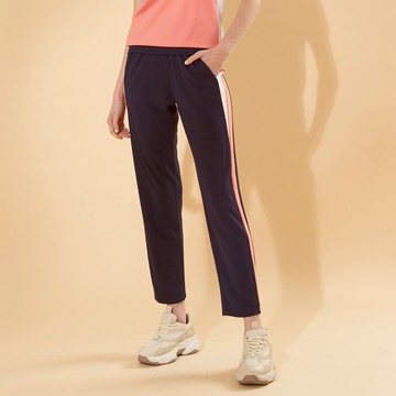 CLL巧玲瓏 兩側織帶拼接運動長褲 2129132