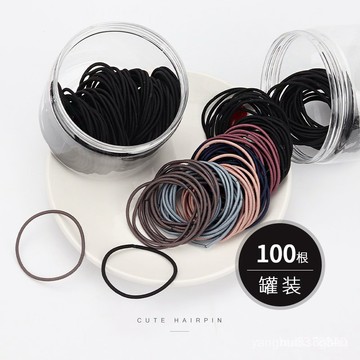 100入 超划算🌟爆款推薦簡約頭繩女韓版細發圈網紅ins紮頭髮小橡皮筋氣質少女頭飾發繩 w38v