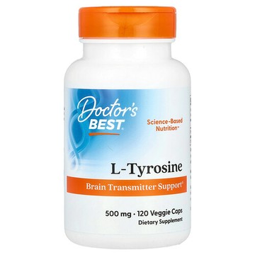 Doctor's Best, 特佳 L-酪氨酸，500 毫克，120 粒素食膠囊