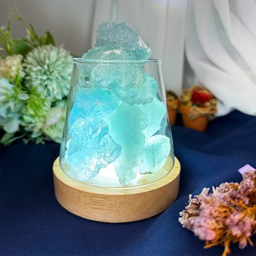 【MU工坊】海藍寶擴香石夜燈/水晶擴香燈/碎石/室內香薰/淨化